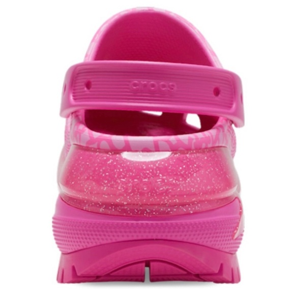 SOLD Crocs Barbie™ The Movie Mega Crush Clogs pink glitter platforms size 9 NWT - Picture 10 of 17